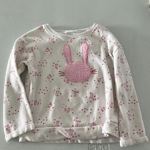 Bunny fleece cream/pink